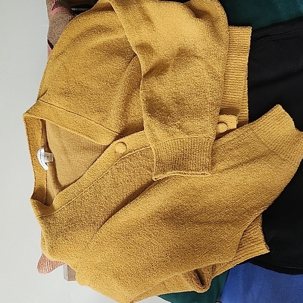 Club Monaco Mustard Cardigan